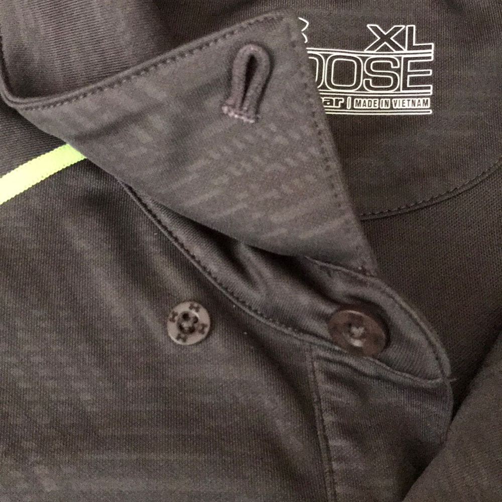 Under Armour Golf Polo Dark Gray Mens XL Malvern Friars Short Sleeve Shirt - Picture 8 of 10